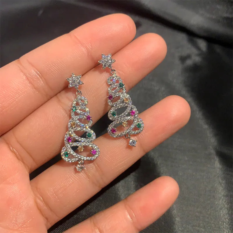 The Devori Jewelry Diamond Christmas Tree Earrings