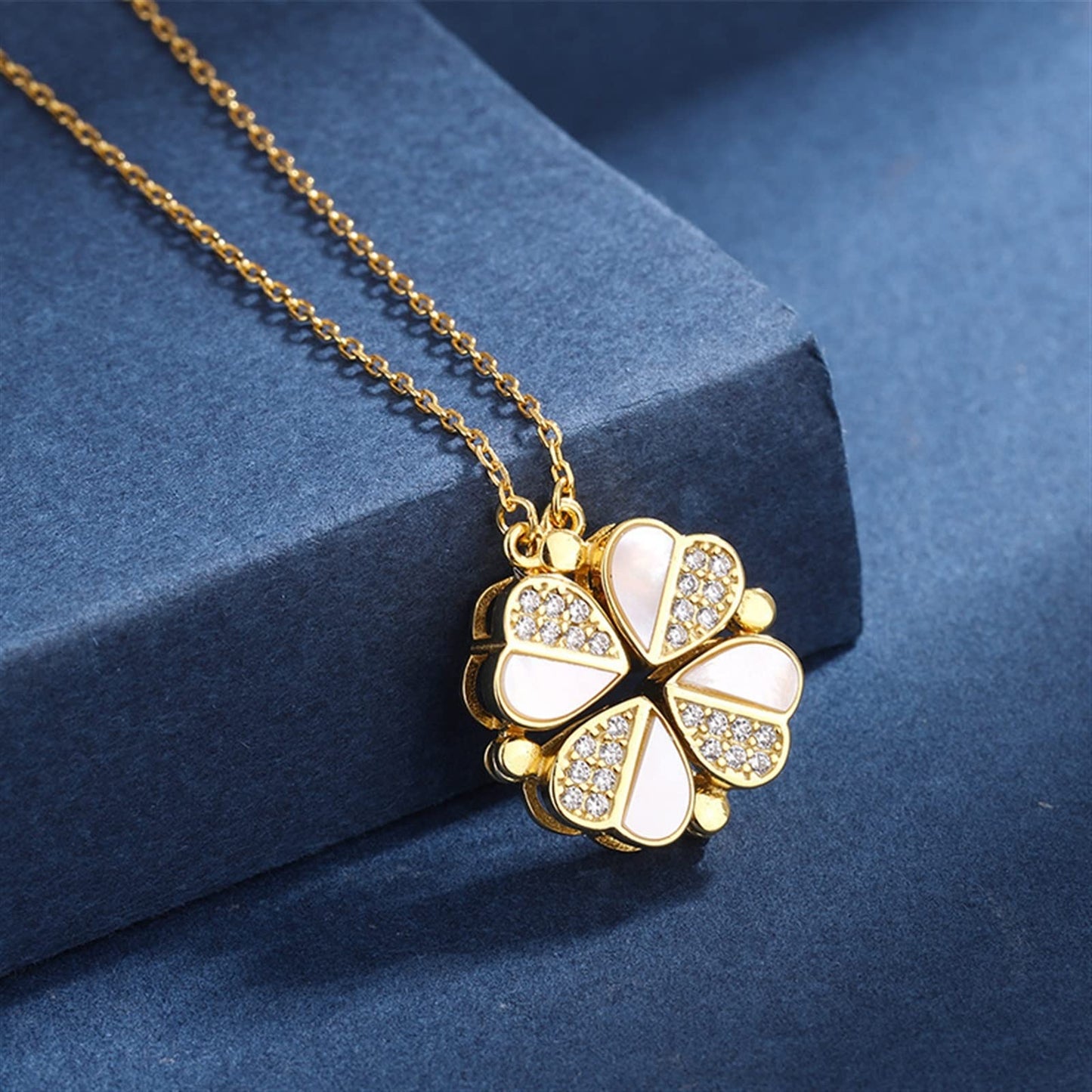 The Devori Jewelry Clover Heart Shape Necklace 🍀