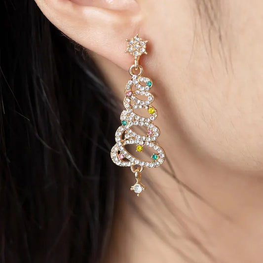 The Devori Jewelry Diamond Christmas Tree Earrings 🎄