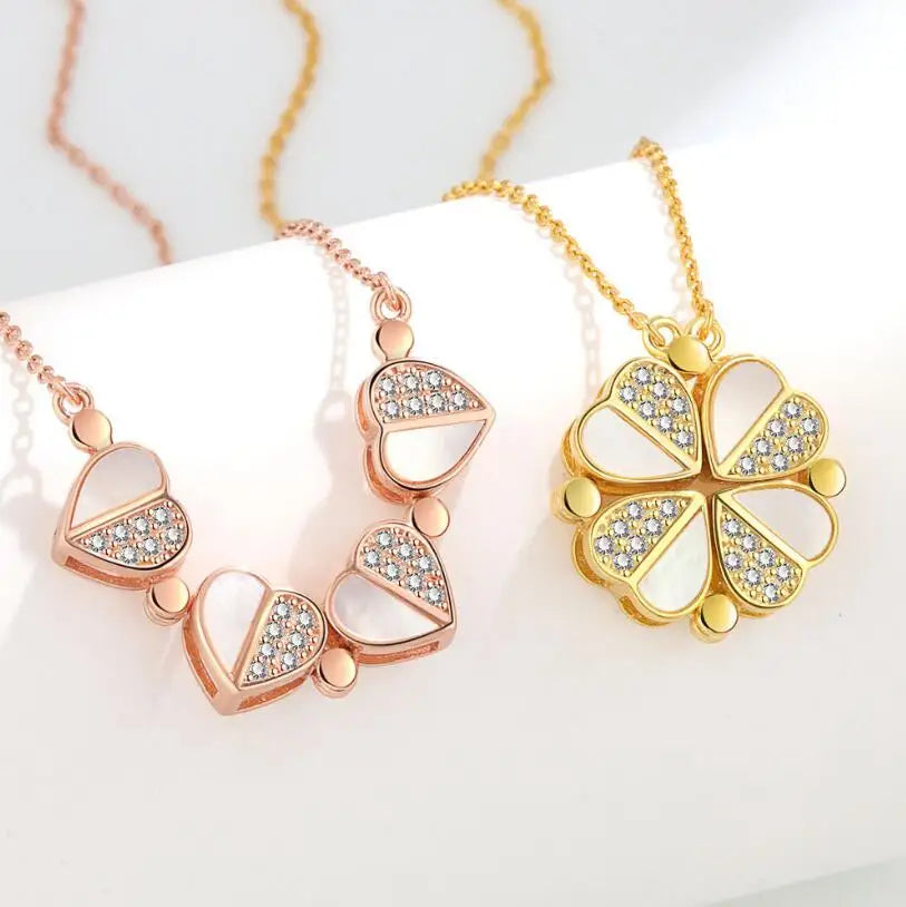 The Devori Jewelry Clover Heart Shape Necklace 🍀