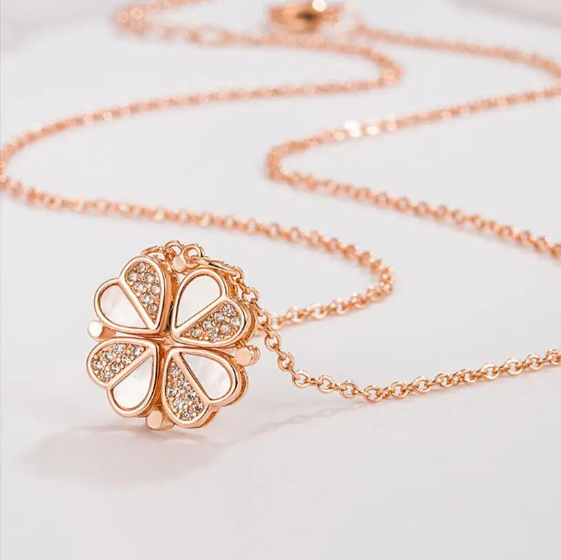 The Devori Jewelry Clover Heart Shape Necklace 🍀